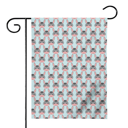 Cute Cartoon Donkey Pattern Print House Flag