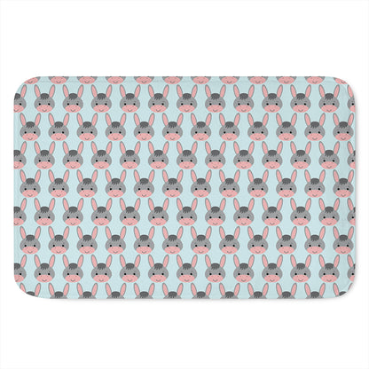 Cute Cartoon Donkey Pattern Print Indoor Door Mat