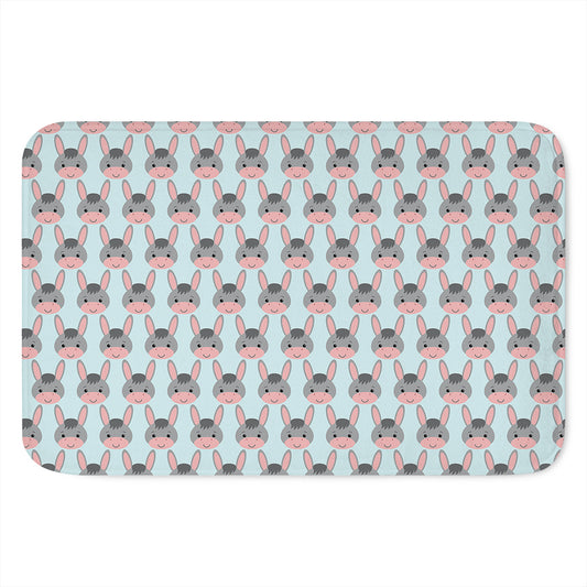 Cute Cartoon Donkey Pattern Print Indoor Door Mat
