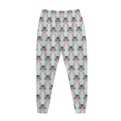 Cute Cartoon Donkey Pattern Print Jogger Pants