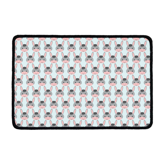 Cute Cartoon Donkey Pattern Print Kitchen Mat