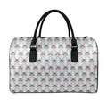 Cute Cartoon Donkey Pattern Print Leather Duffel Bag