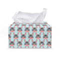 Cute Cartoon Donkey Pattern Print Leather Tissue Box Cover