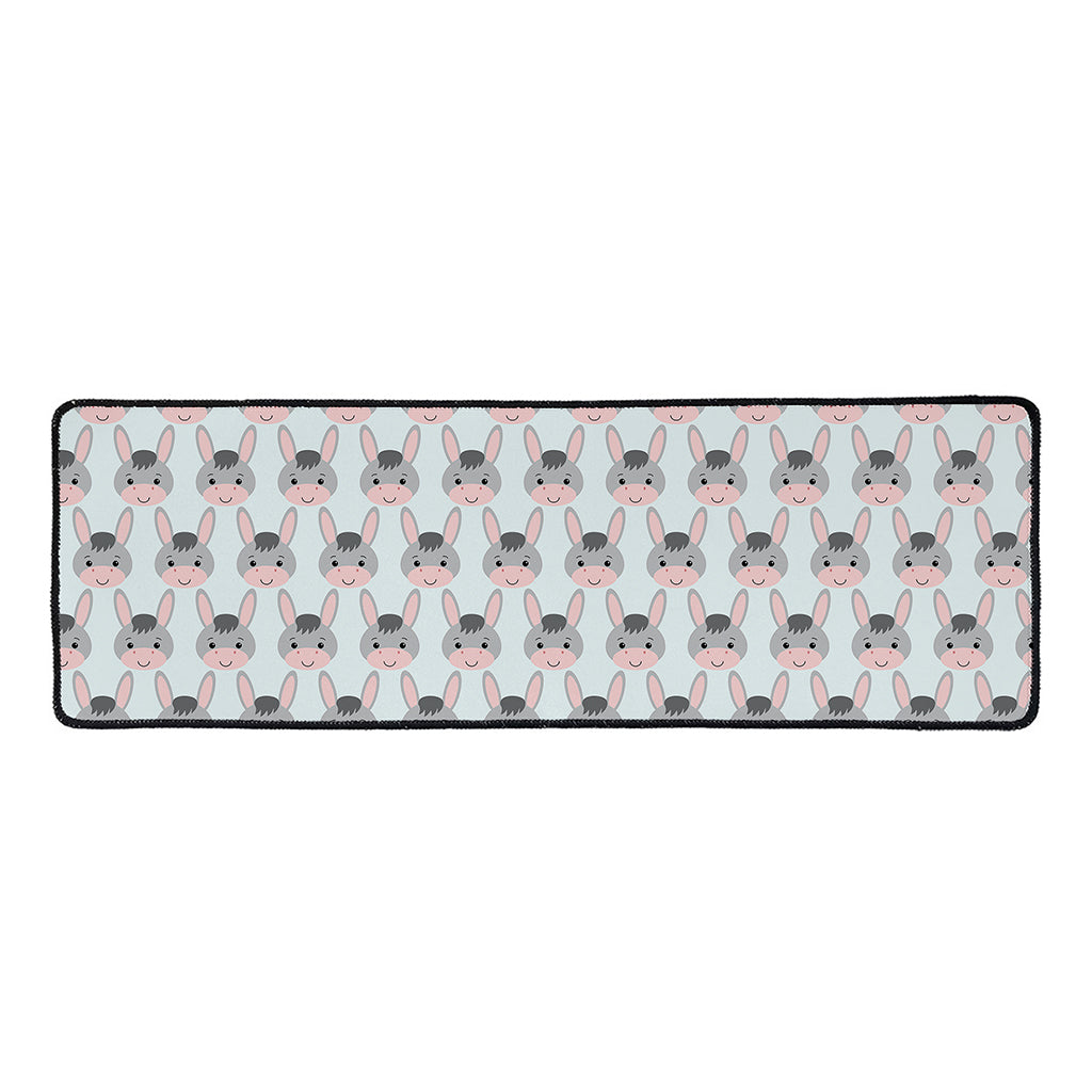 Cute Cartoon Donkey Pattern Print Long Kitchen Mat