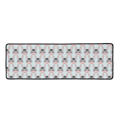 Cute Cartoon Donkey Pattern Print Long Kitchen Mat