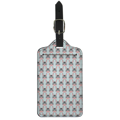 Cute Cartoon Donkey Pattern Print Luggage Tag