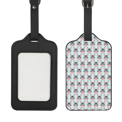 Cute Cartoon Donkey Pattern Print Luggage Tag