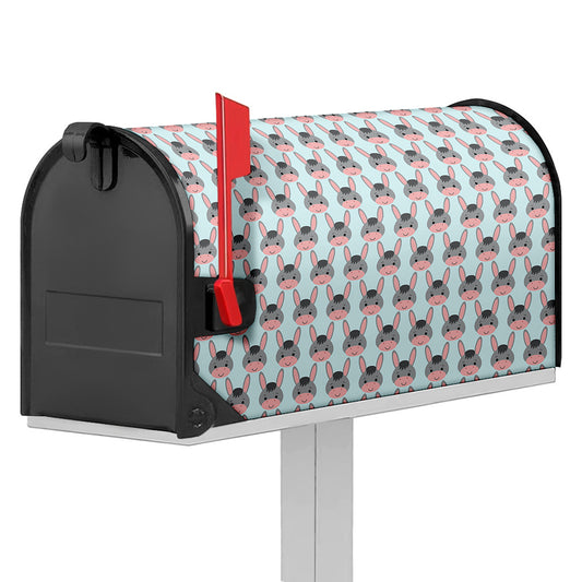 Cute Cartoon Donkey Pattern Print Mailbox Cover
