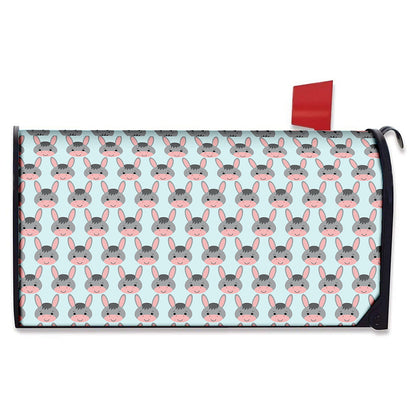 Cute Cartoon Donkey Pattern Print Mailbox Cover