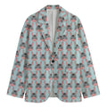 Cute Cartoon Donkey Pattern Print Men's Blazer