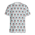 Cute Cartoon Donkey Pattern Print Men's Athletic T-Shirt