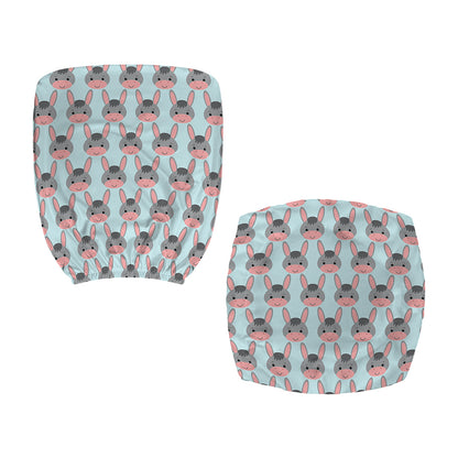Cute Cartoon Donkey Pattern Print Office Chair Cover