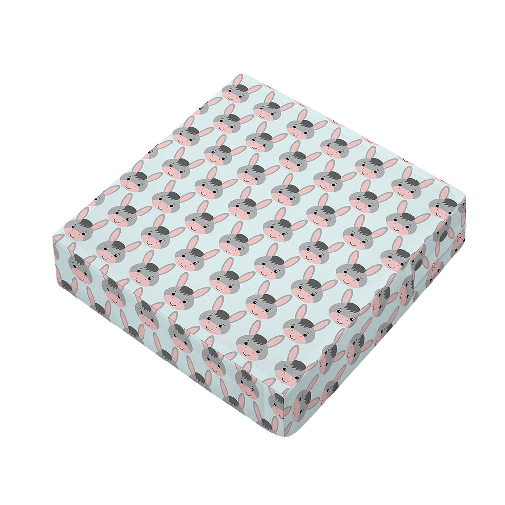 Cute Cartoon Donkey Pattern Print Outdoor Seat Cushion Cover