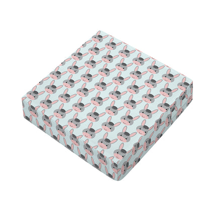 Cute Cartoon Donkey Pattern Print Outdoor Seat Cushion Cover