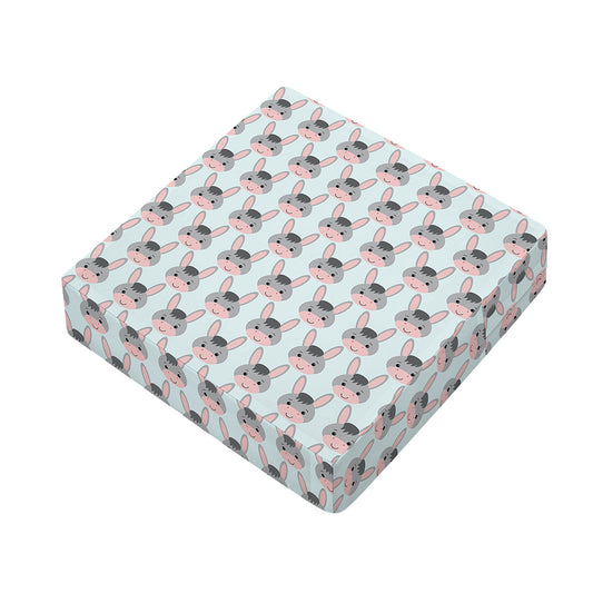Cute Cartoon Donkey Pattern Print Outdoor Seat Cushion Cover