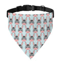 Cute Cartoon Donkey Pattern Print Over The Collar Dog Bandana