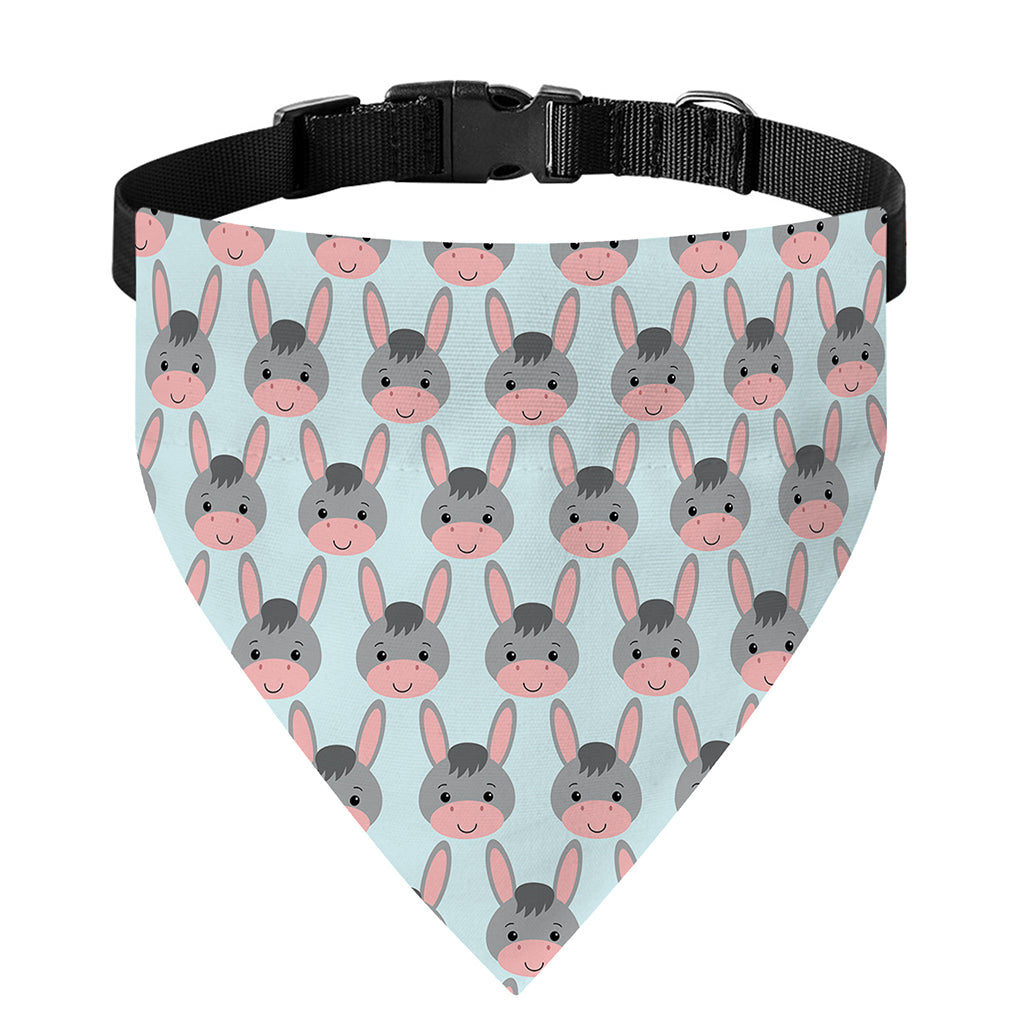 Cute Cartoon Donkey Pattern Print Over The Collar Dog Bandana