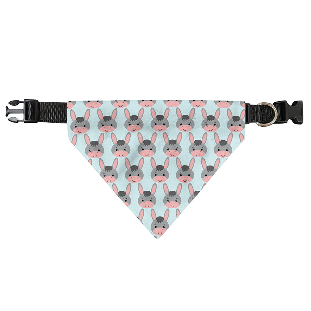 Cute Cartoon Donkey Pattern Print Over The Collar Dog Bandana