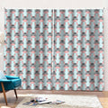 Cute Cartoon Donkey Pattern Print Pencil Pleat Curtains
