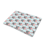 Cute Cartoon Donkey Pattern Print Pet Cooling Mat Cover