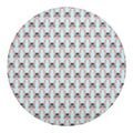 Cute Cartoon Donkey Pattern Print Round Blanket