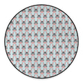 Cute Cartoon Donkey Pattern Print Round Floor Mat