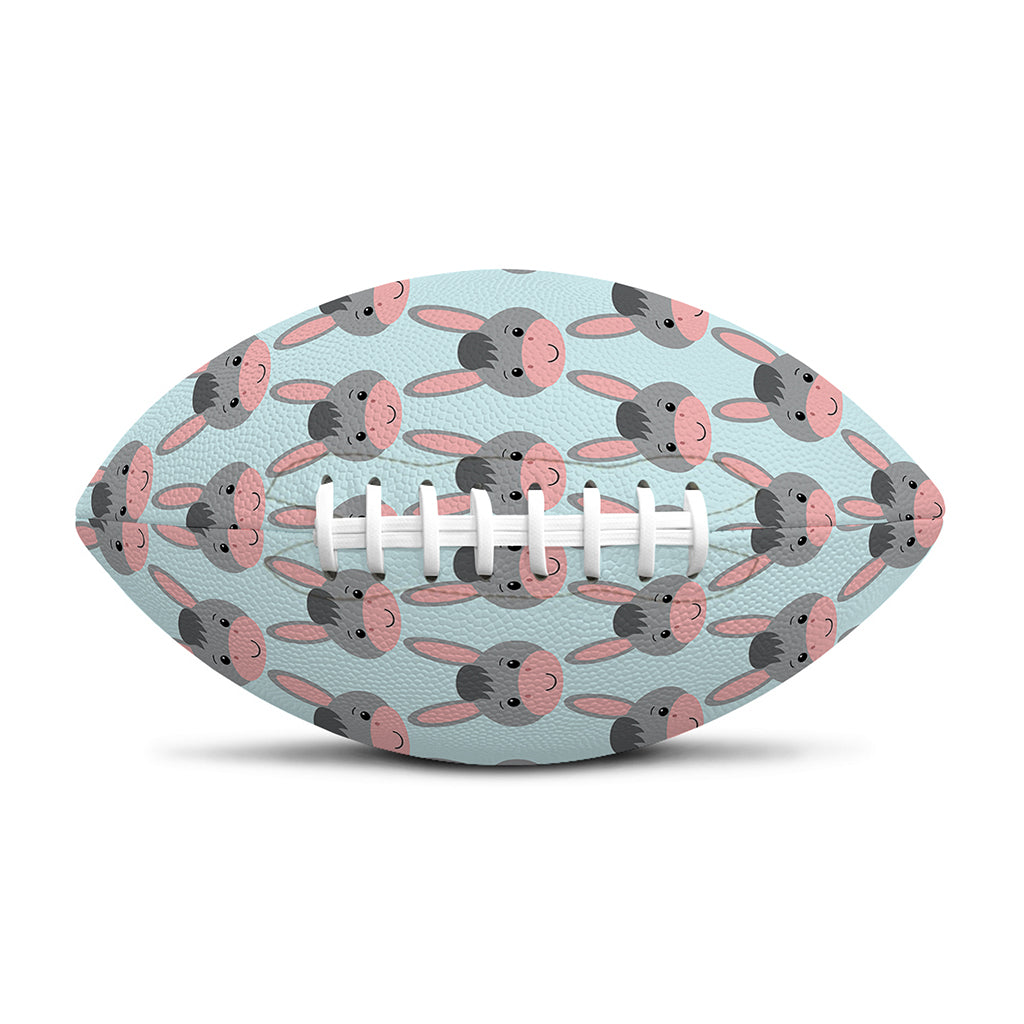 Cute Cartoon Donkey Pattern Print Rugby Ball