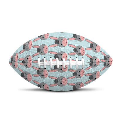 Cute Cartoon Donkey Pattern Print Rugby Ball