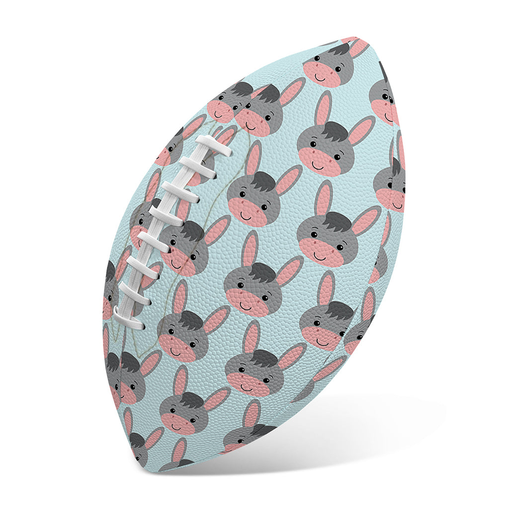 Cute Cartoon Donkey Pattern Print Rugby Ball