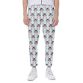 Cute Cartoon Donkey Pattern Print Joggers