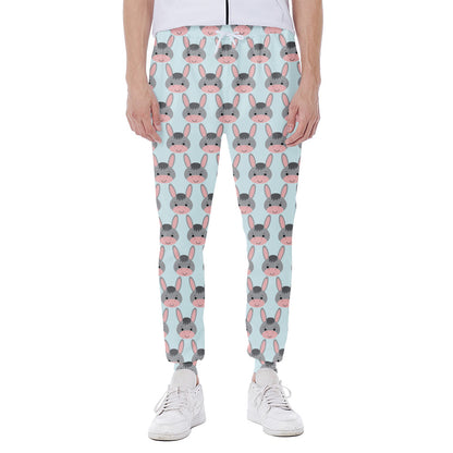 Cute Cartoon Donkey Pattern Print Scuba Joggers