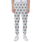 Cute Cartoon Donkey Pattern Print Scuba Joggers