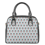 Cute Cartoon Donkey Pattern Print Shoulder Handbag