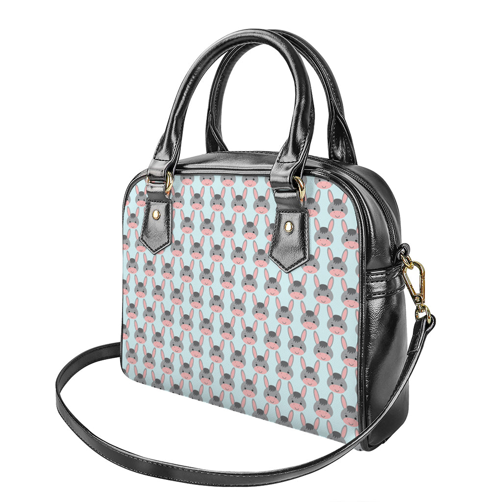 Cute Cartoon Donkey Pattern Print Shoulder Handbag