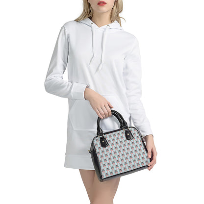 Cute Cartoon Donkey Pattern Print Shoulder Handbag