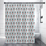 Cute Cartoon Donkey Pattern Print Shower Curtain
