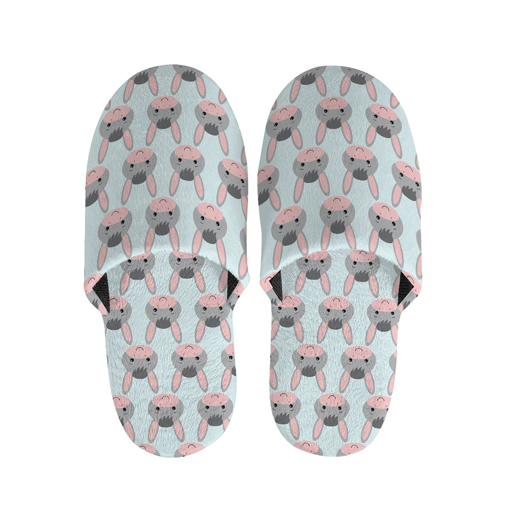 Cute Cartoon Donkey Pattern Print Slippers