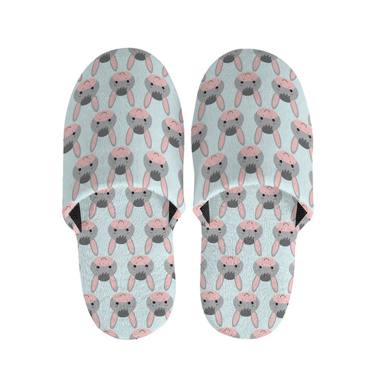 Cute Cartoon Donkey Pattern Print Slippers