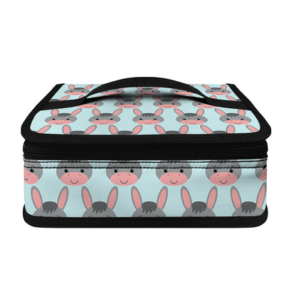 Cute Cartoon Donkey Pattern Print Small Lunch Bag