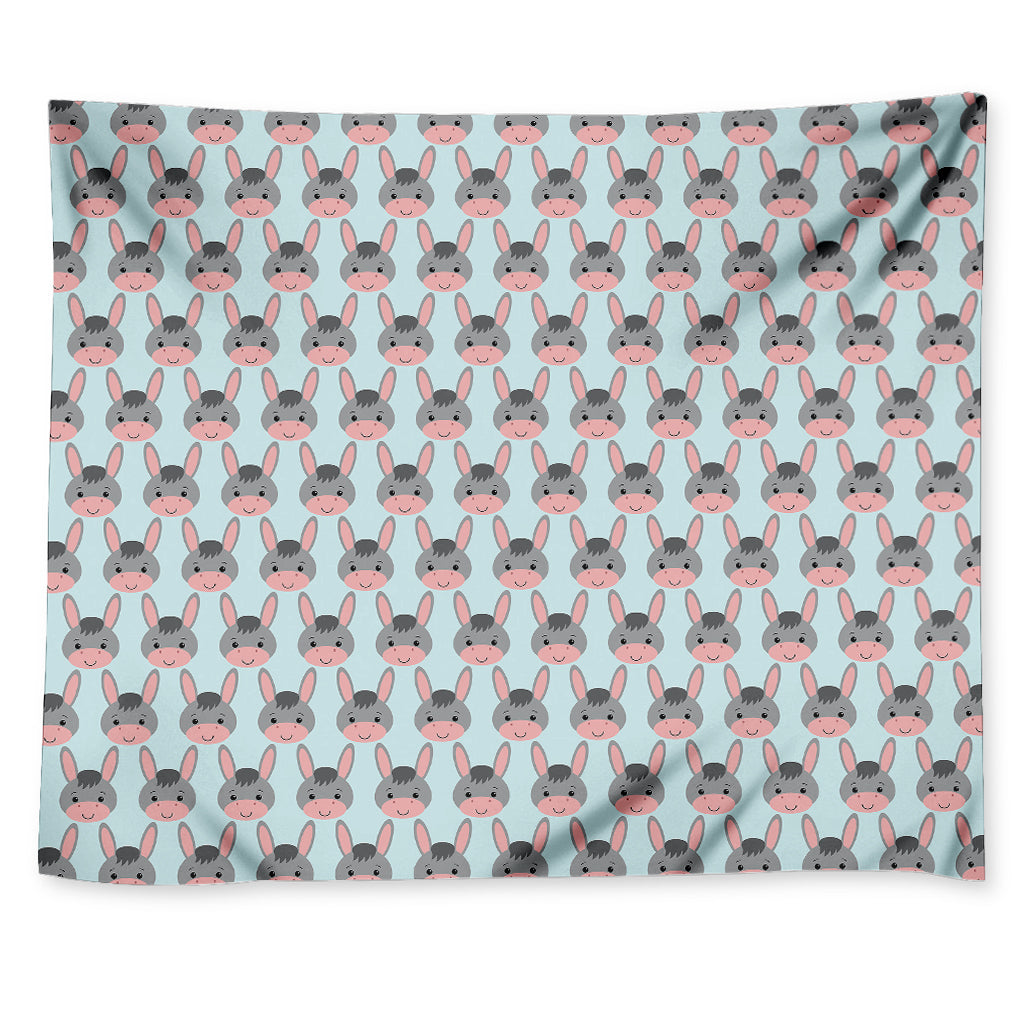 Cute Cartoon Donkey Pattern Print Tapestry