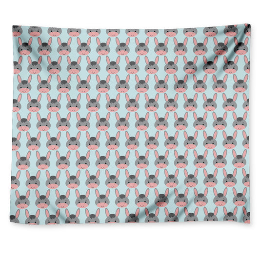 Cute Cartoon Donkey Pattern Print Tapestry