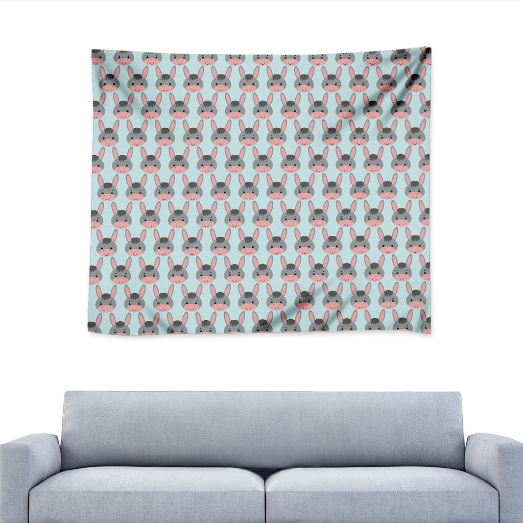 Cute Cartoon Donkey Pattern Print Tapestry