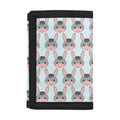 Cute Cartoon Donkey Pattern Print Trifold Wallet