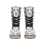 Cute Cartoon Donkey Pattern Print Winter Boots
