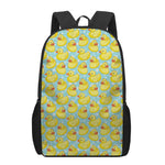 Cute Cartoon Duck Pattern Print 17 Inch Backpack