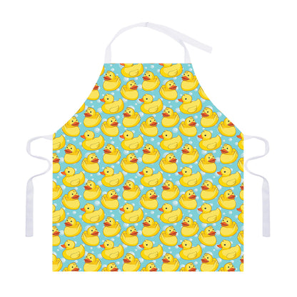 Cute Cartoon Duck Pattern Print Adjustable Apron