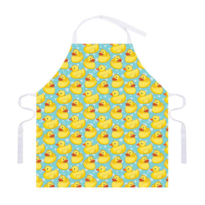 Cute Cartoon Duck Pattern Print Adjustable Apron