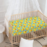 Cute Cartoon Duck Pattern Print Baby Crib Sheet