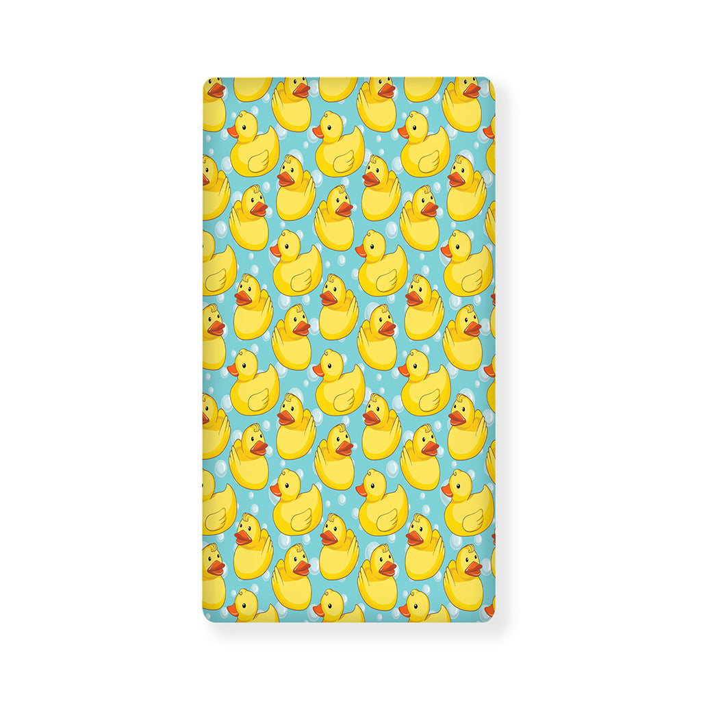 Cute Cartoon Duck Pattern Print Baby Crib Sheet