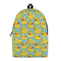 Cute Cartoon Duck Pattern Print School Backpack